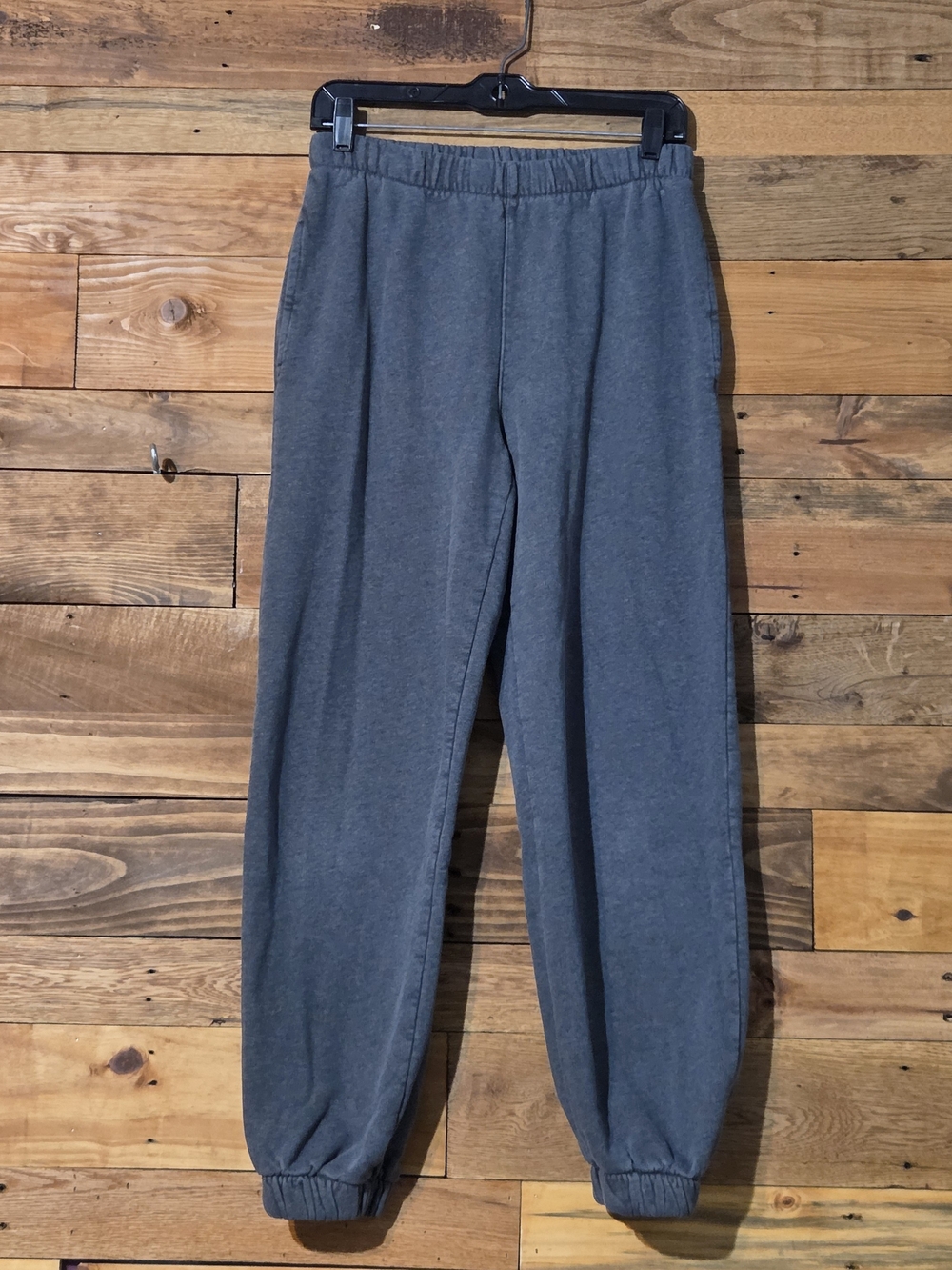 Brandy Melville Gray Fleece Jogger Sweatpants One Size Lounge Athleisure